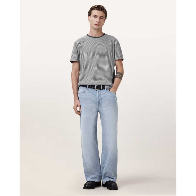 AllSaints Dillon Striped Crew Neck T-shirt image number 3